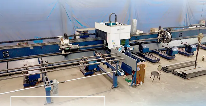 Macchina per il taglio laser di tubi per impieghi gravosi PX12050T